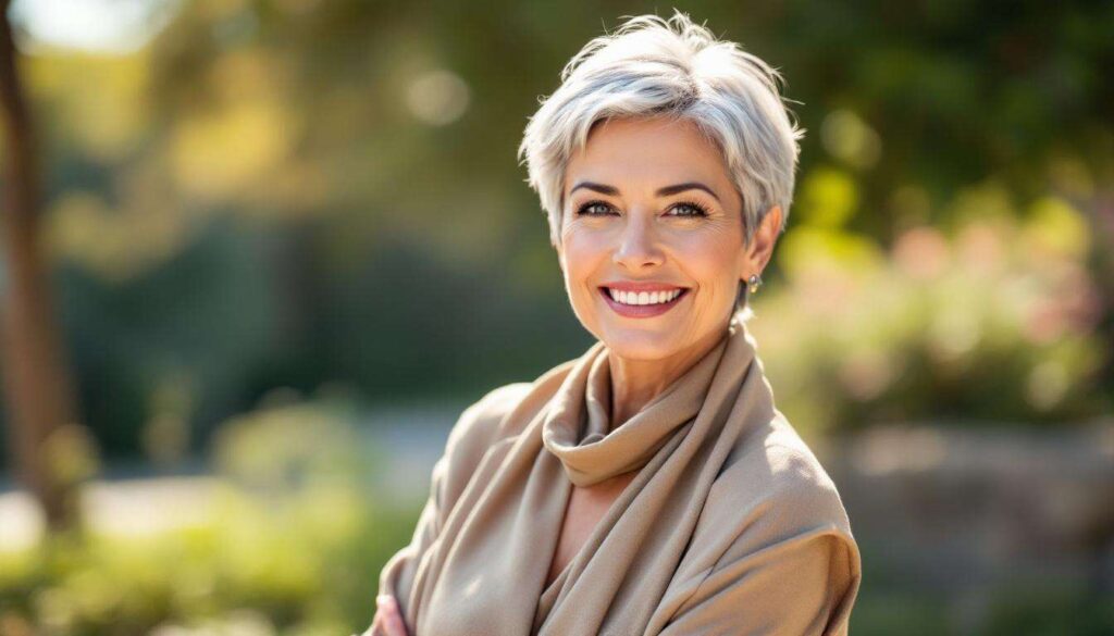 Krótkie siwe włosy: 5 stylowych fryzur na wiosnę 2026 (także po 50-tce)