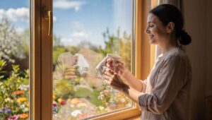 Lubisz myć okna na wiosnę? Badanie UJ łączy ten nawyk z mierzalnie niższym poziomem lęku