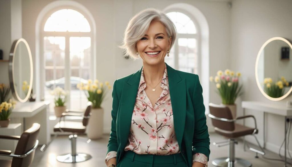 Krótki bob na wiosnę 2026, który fryzjerzy polecają kobietom po 55. roku życia